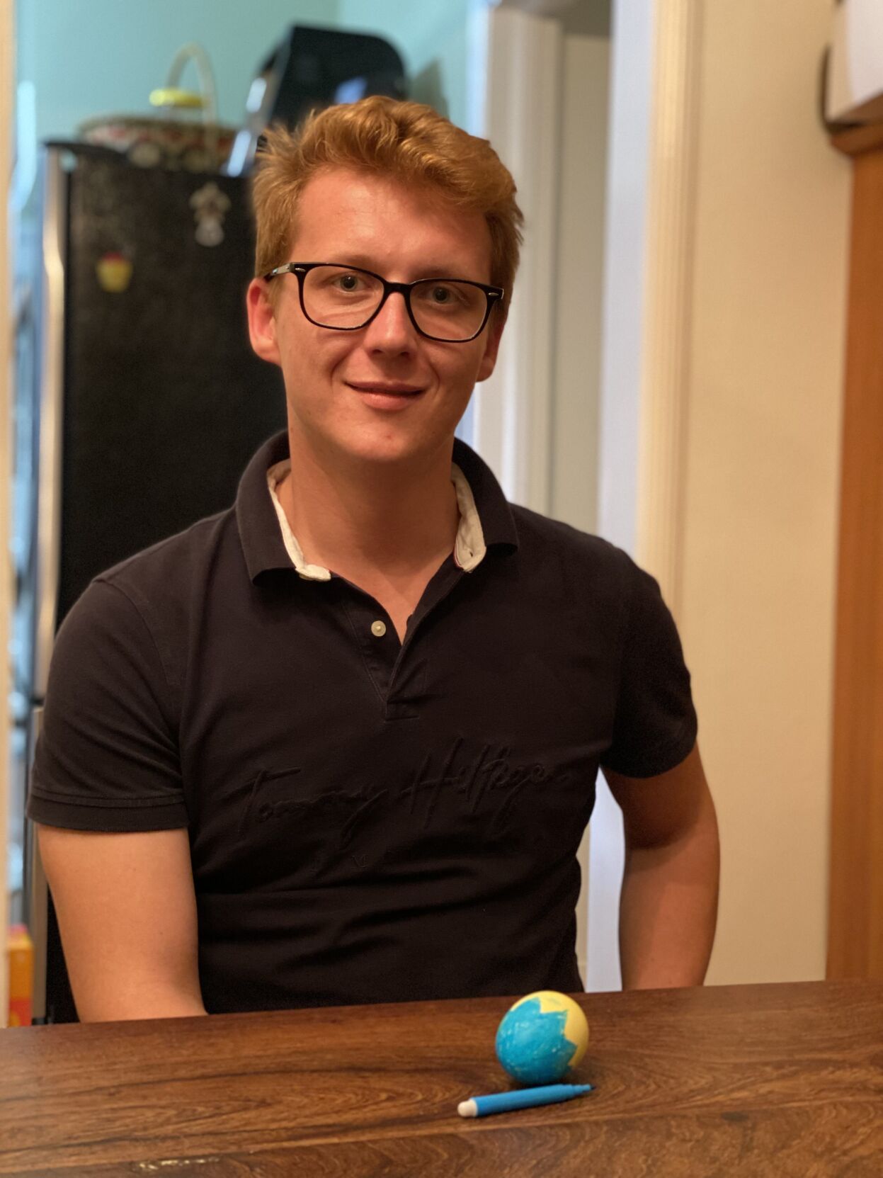 Oleg Hrushetskyi and his Ukrainian-inspired Easter egg